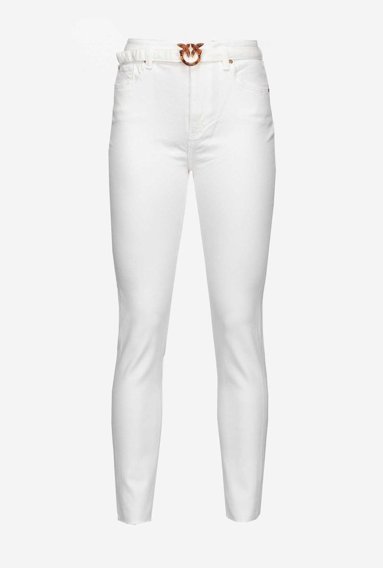 Women's Pinko Love Birds Jeans White | Australia-28453979