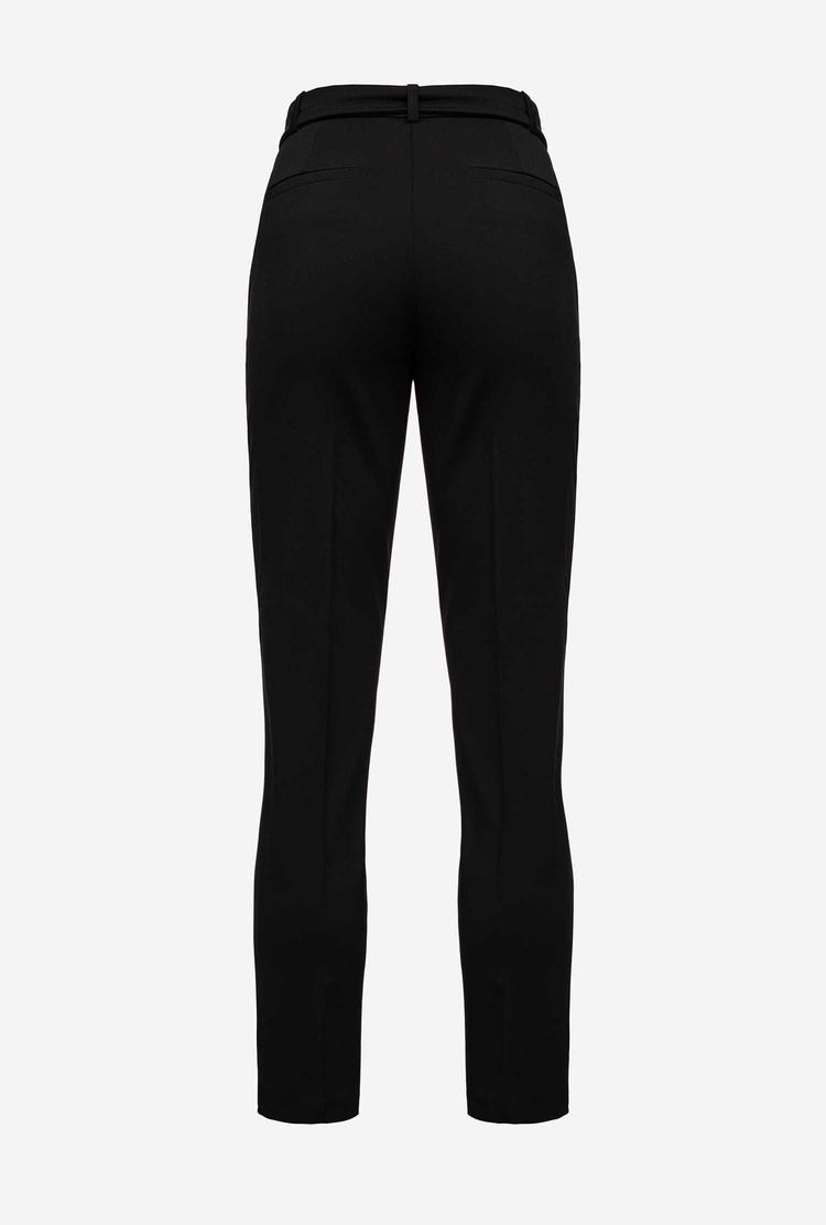 Women's Pinko Love Birds Pants Black | Australia-20754919