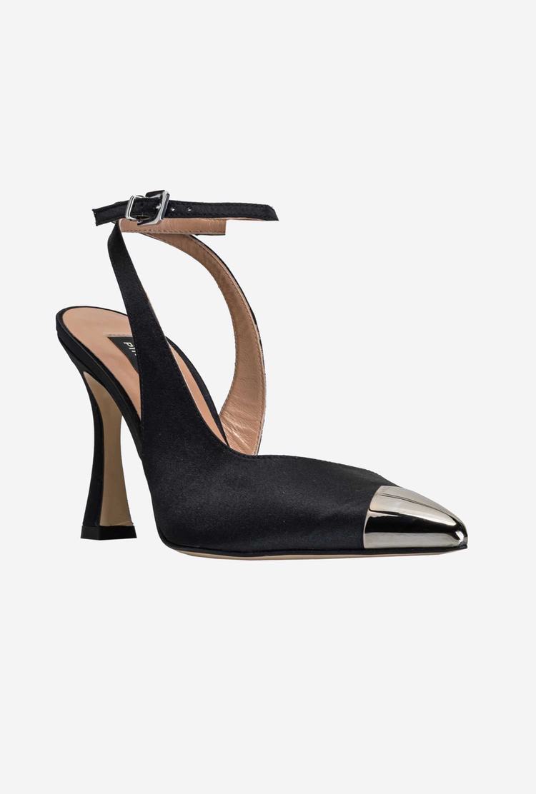 Women's Pinko Metal Toe Heels Black | Australia-25714369