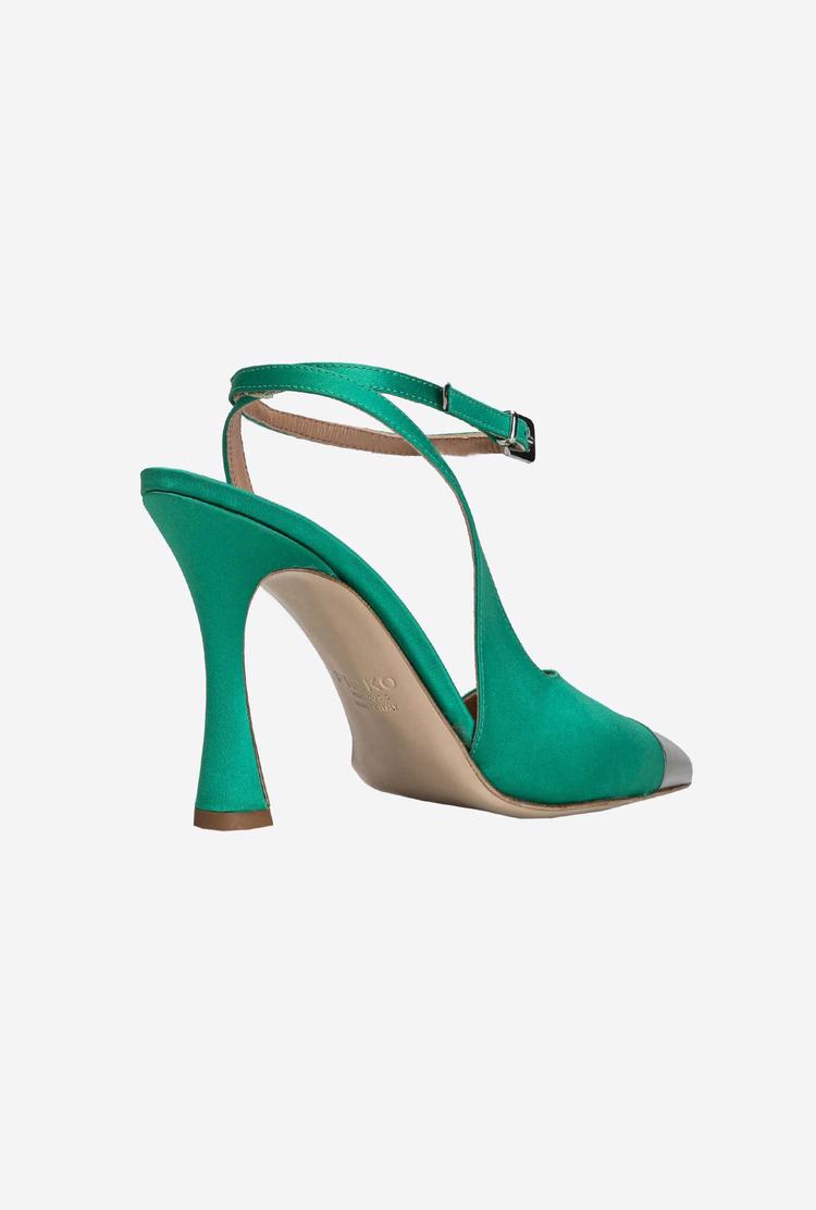 Women's Pinko Metal Toe Heels Green | Australia-84692319