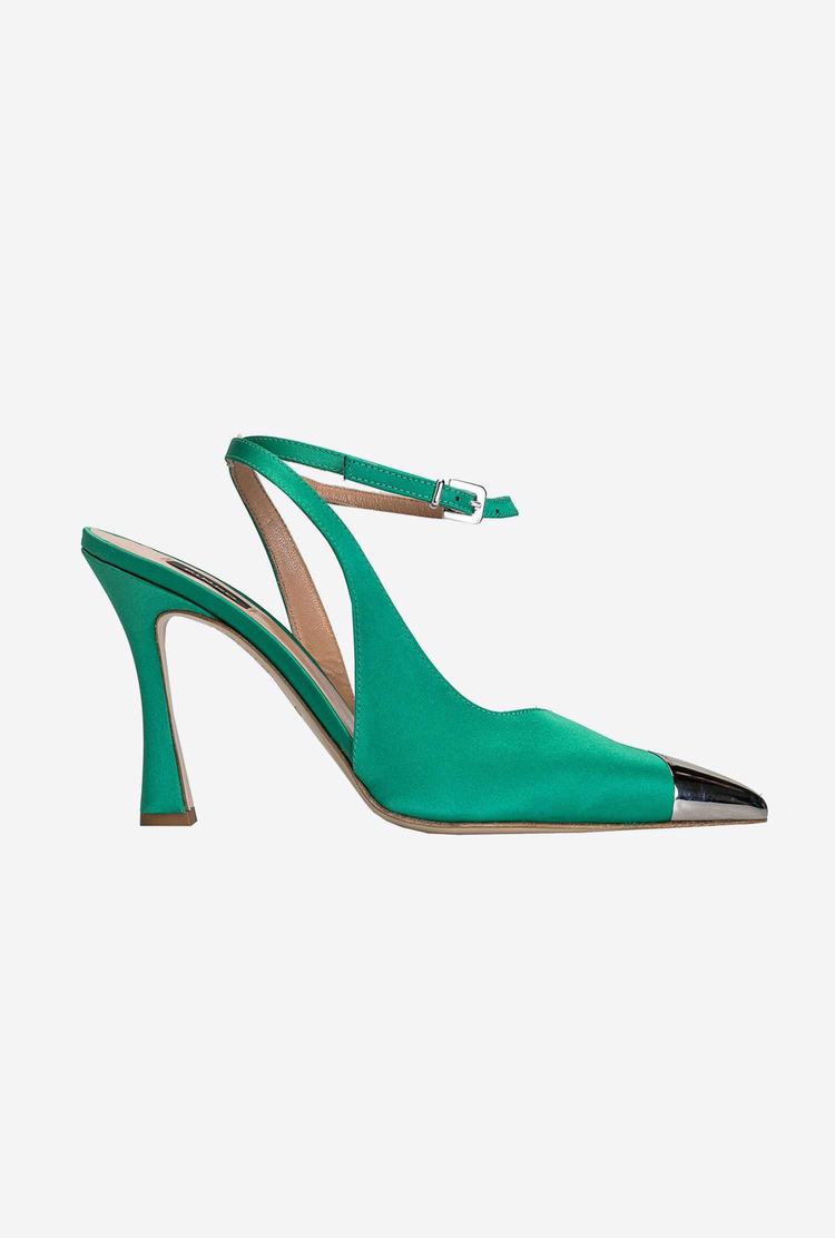 Women\'s Pinko Metal Toe Heels Green | Australia-84692319