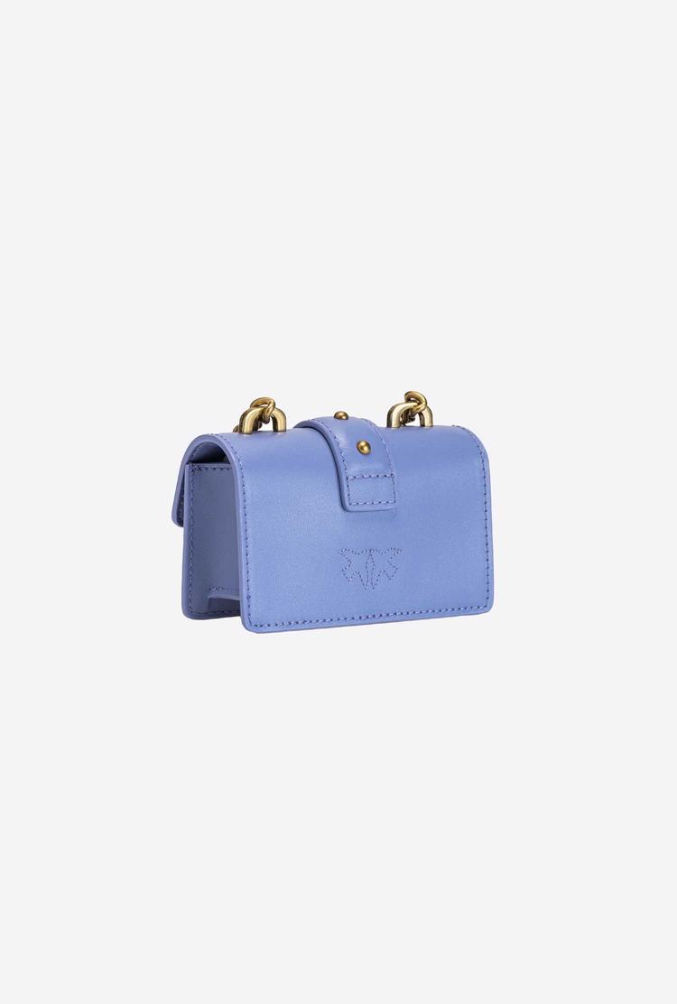 Women's Pinko Micro Love Bag Icon Simply Crossbody Bags Lavender Gold | Australia-02194769