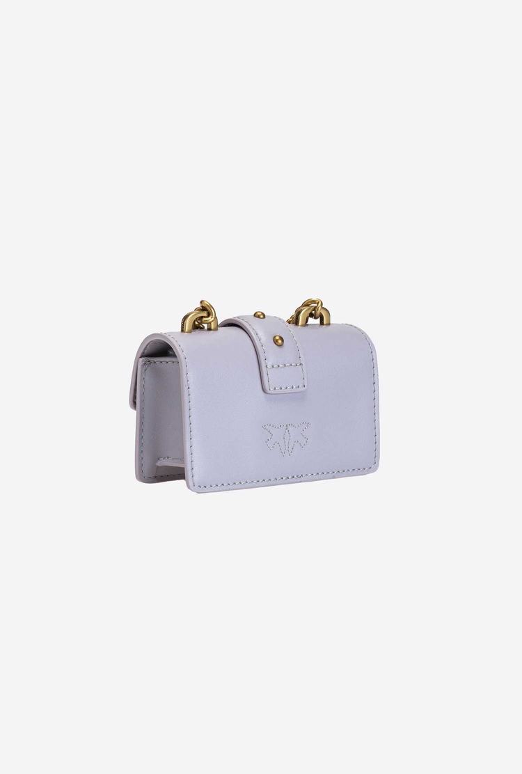 Women's Pinko Micro Love Bag Icon Simply Crossbody Bags Grey Gold | Australia-98704619