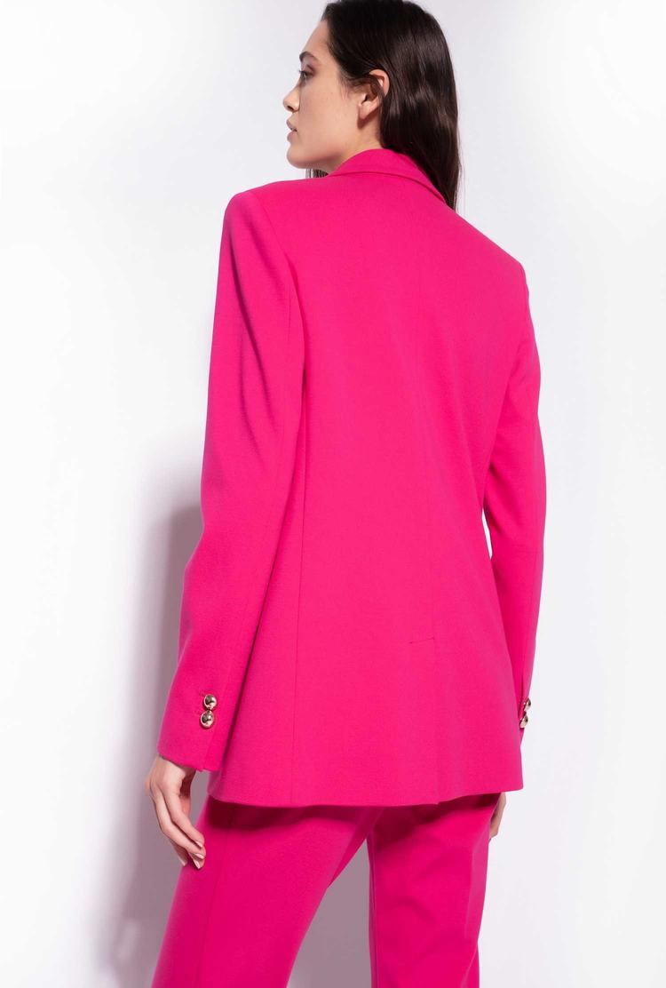 Women's Pinko Milano-knit Blazers Fuchsia | Australia-21036479