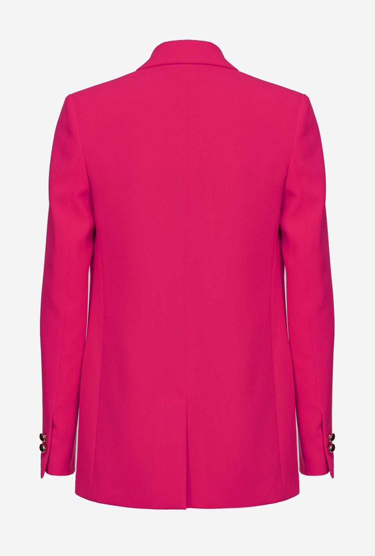 Women's Pinko Milano-knit Blazers Fuchsia | Australia-21036479