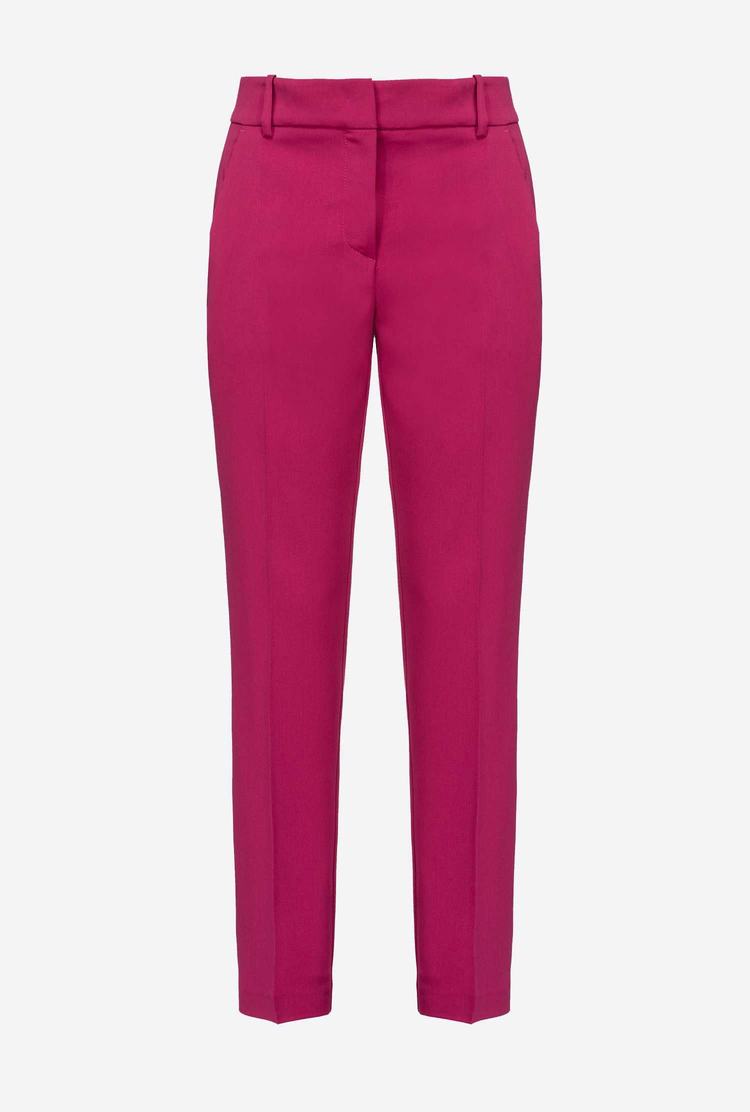 Women's Pinko Milano-knit Pants Fuchsia | Australia-85263719