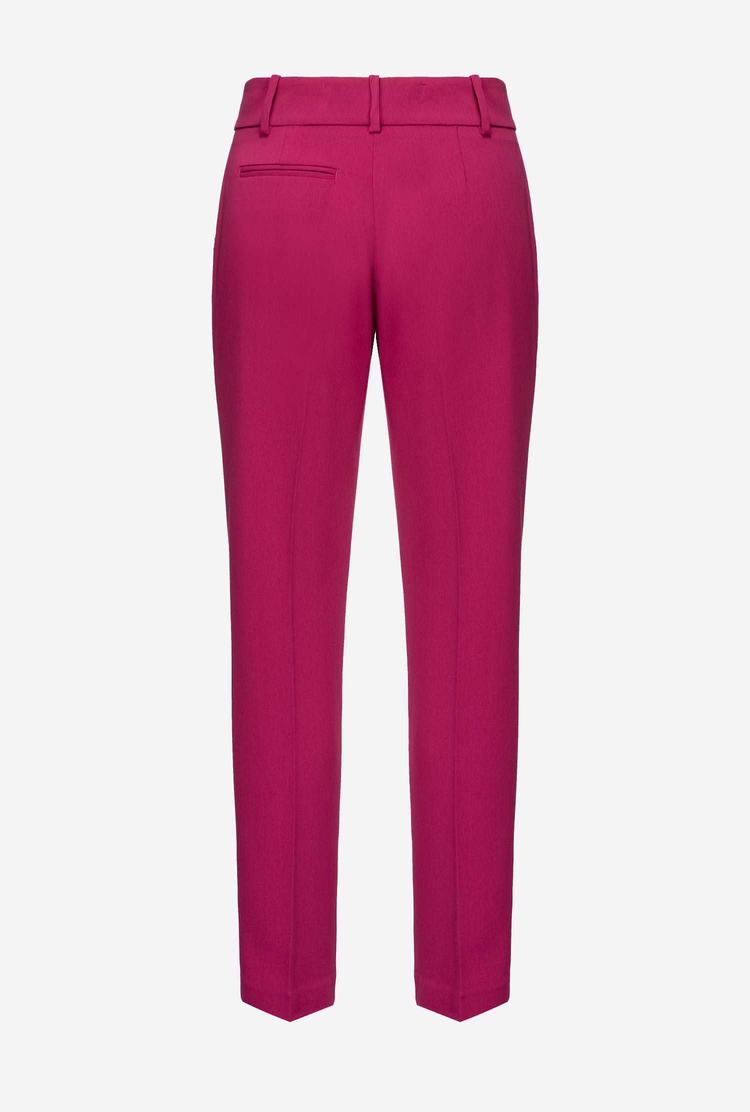 Women's Pinko Milano-knit Pants Fuchsia | Australia-85263719