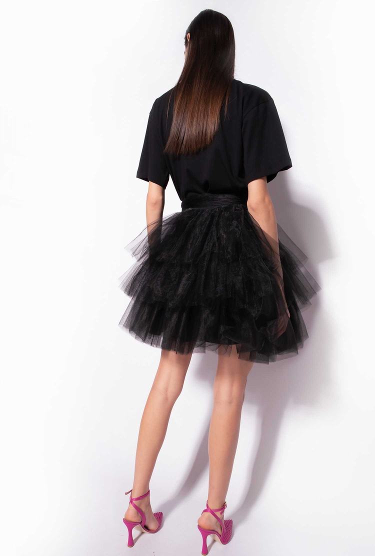 Women's Pinko Mini In Tulle Skirts Black | Australia-52140369