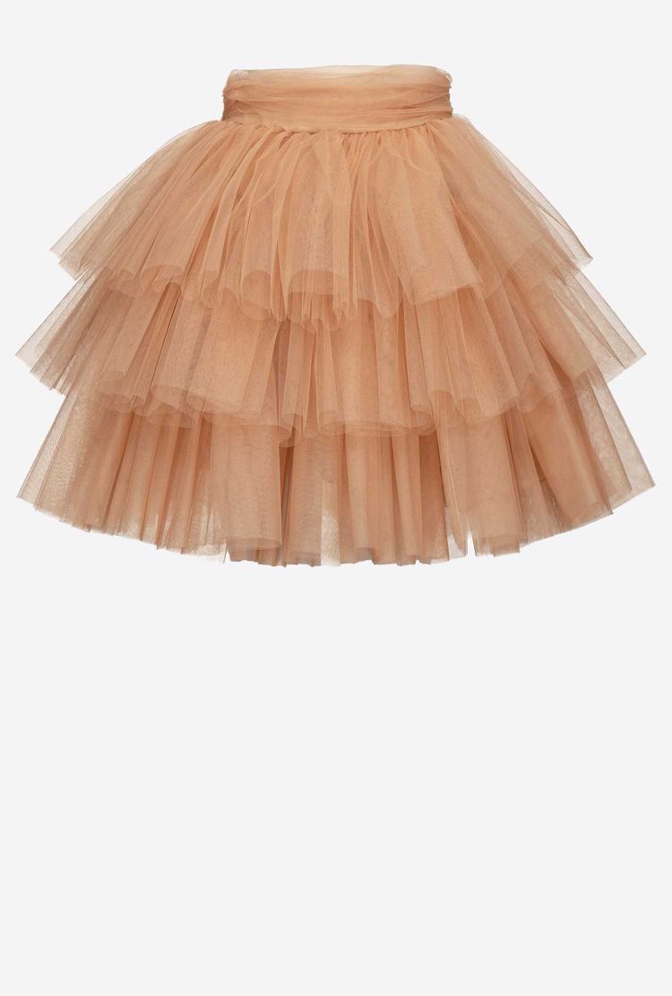 Women's Pinko Mini In Tulle Skirts Pink | Australia-93701249