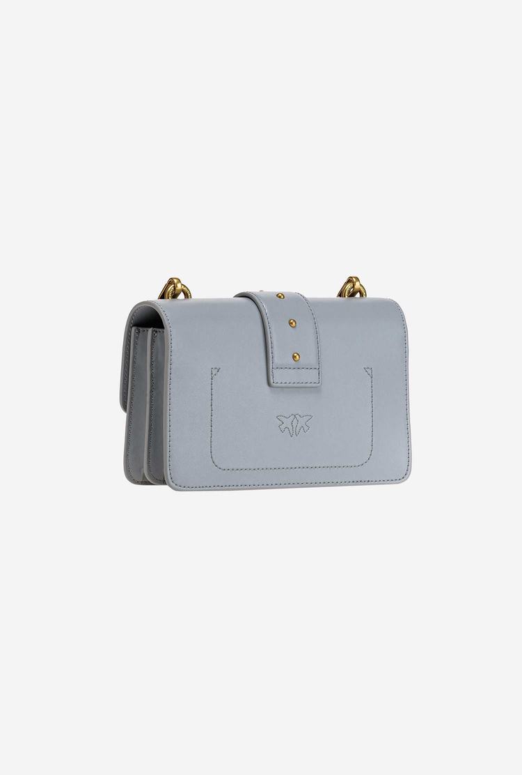 Women's Pinko Mini Love Bag Icon Simply Crossbody Bags Grey Gold | Australia-94817509