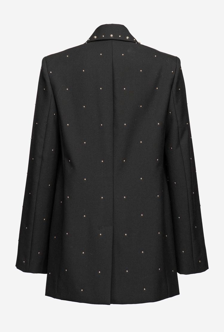 Women's Pinko Mini Studs Blazers Black | Australia-29078469