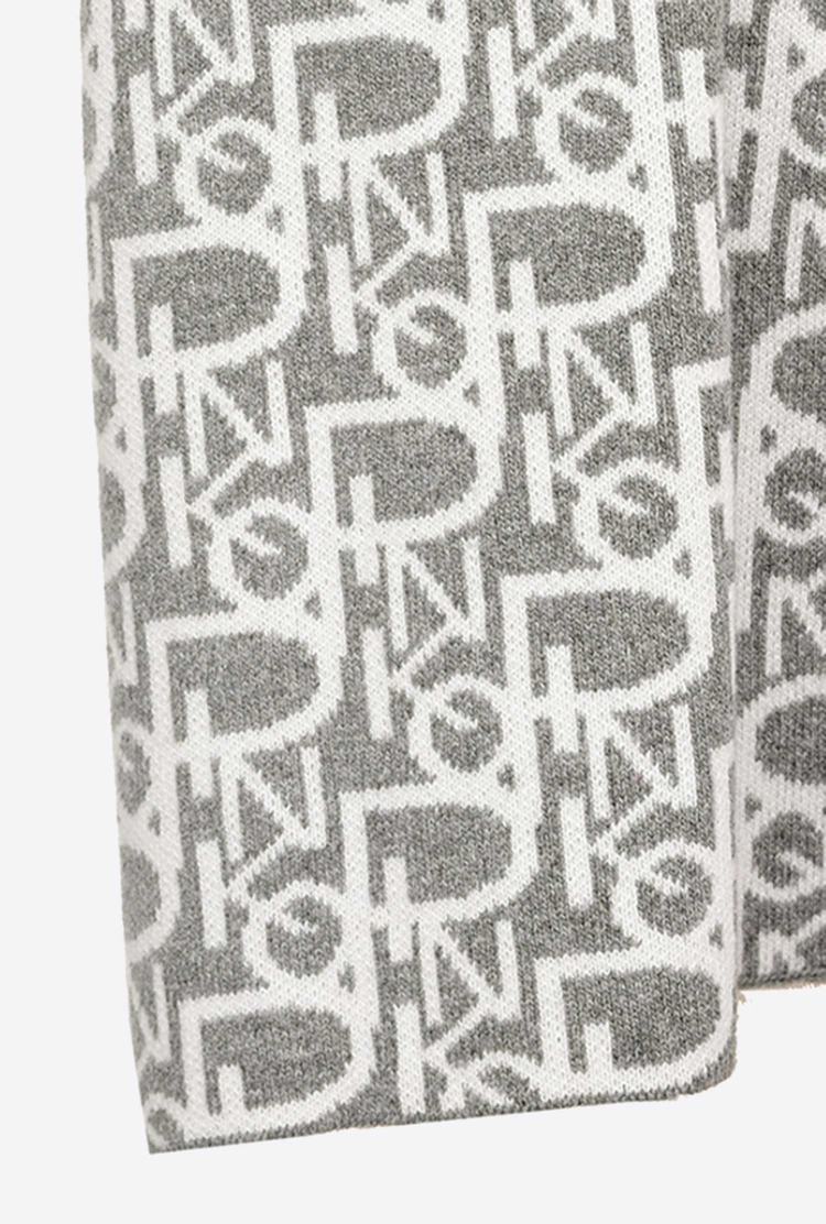 Women's Pinko Monogram Scarves Grey/White | Australia-42960739