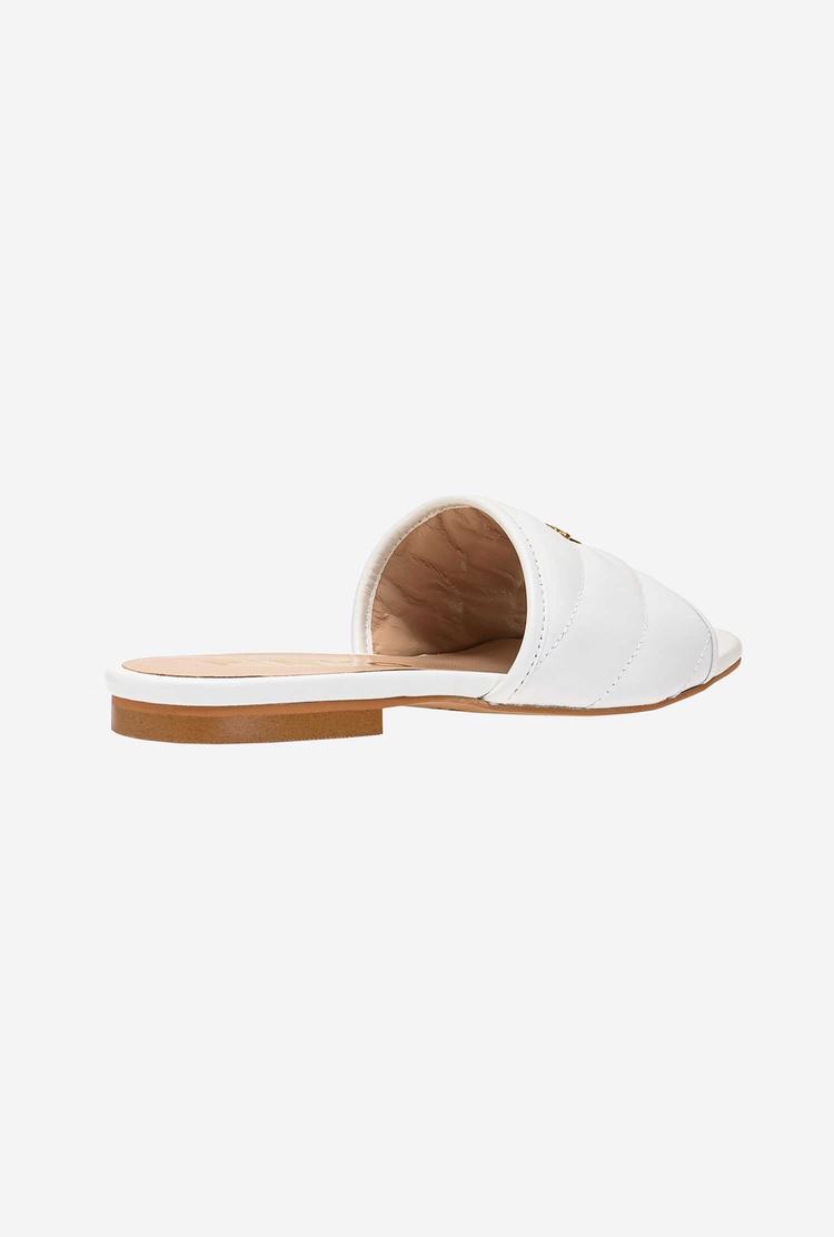 Women's Pinko Nappa Slippers Beige | Australia-53261799