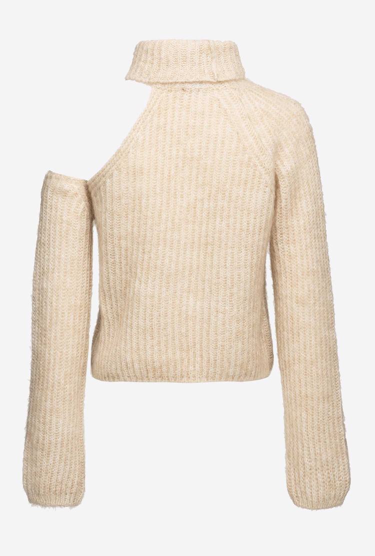 Women's Pinko Open Shoulder Sweaters White | Australia-24316789