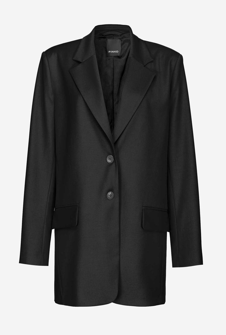 Women's Pinko Oversized Blazers Black | Australia-59672849