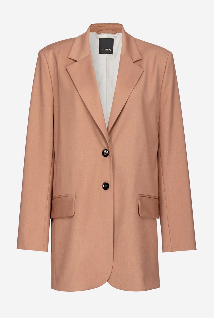 Women's Pinko Oversized Blazers Light Brown | Australia-95321649