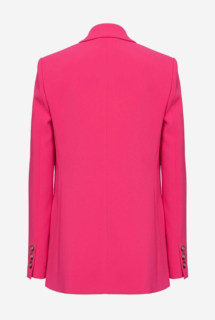 Women's Pinko Oversized Stretch Blazers Fuchsia Purple | Australia-17205489