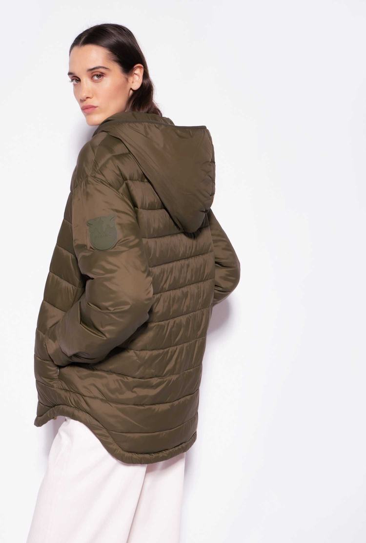 Women's Pinko Padded Technical Canvas Jackets Green | Australia-79154239