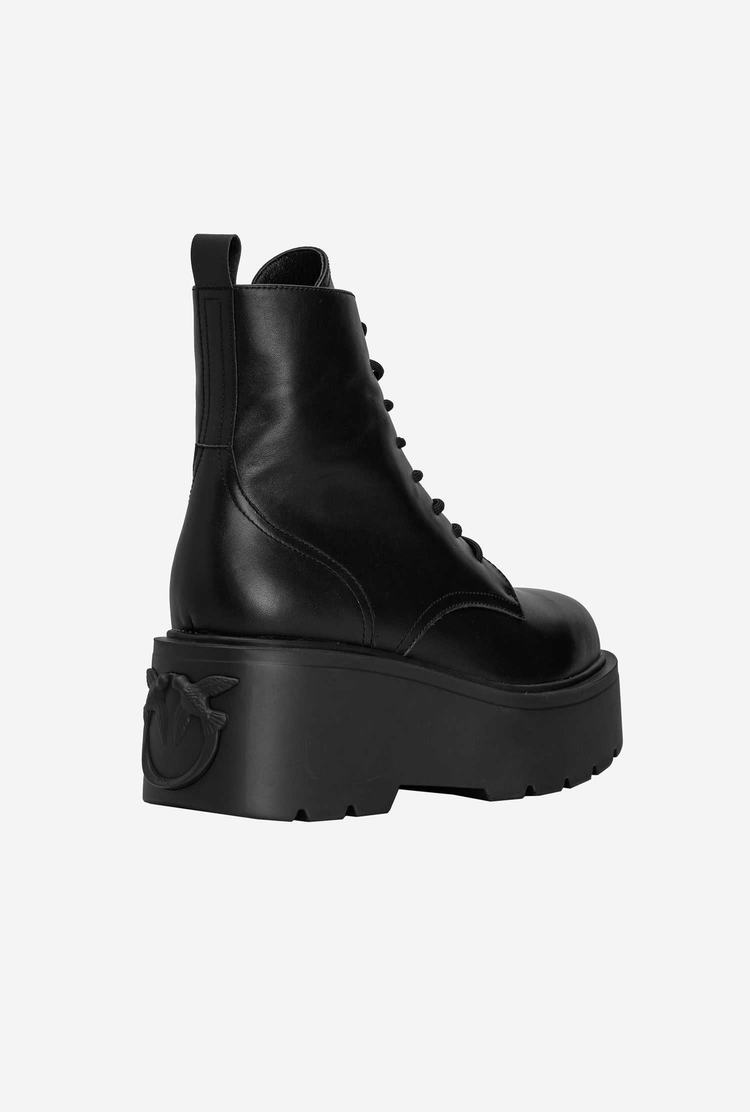 Women's Pinko Platform Combat Boots Black | Australia-08352699