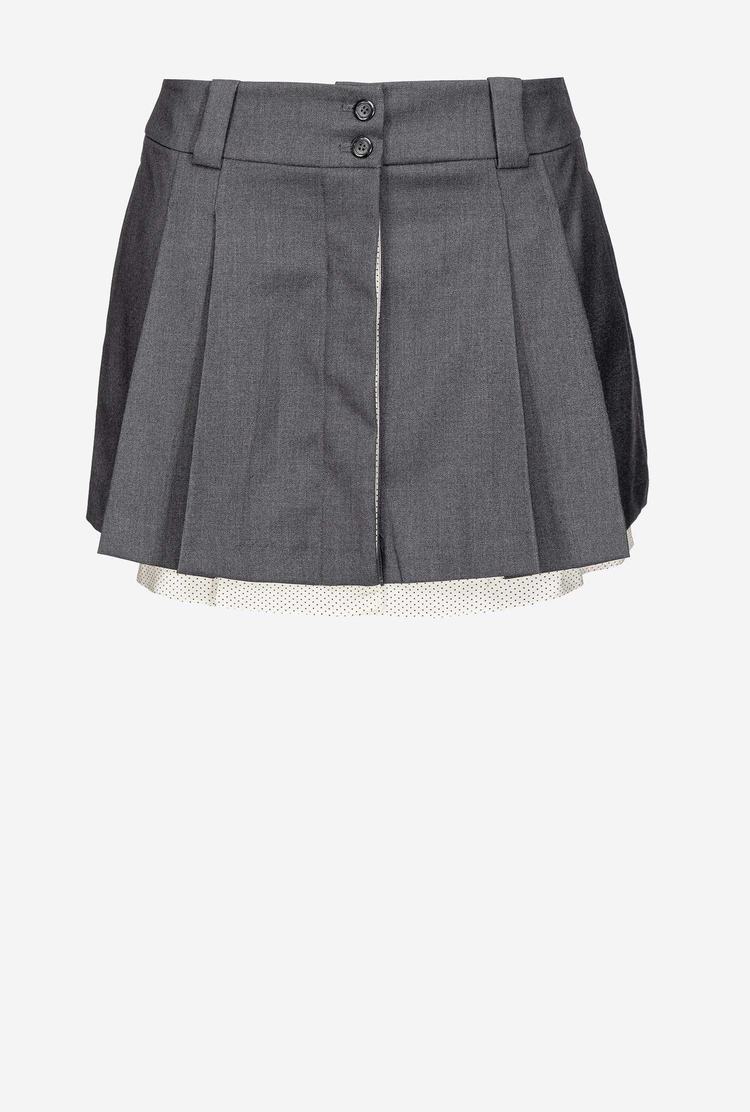 Women's Pinko Pleated Mini Skirts Grey | Australia-53482679