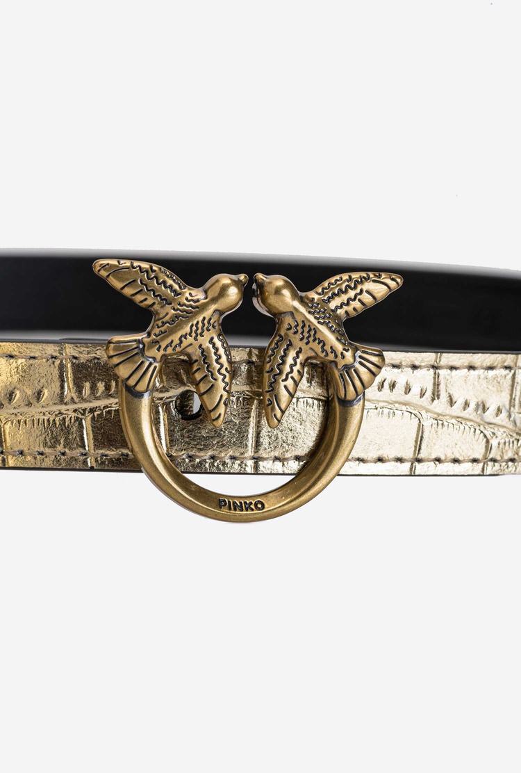 Women's Pinko Pocket Bag Belts Gold | Australia-94175039