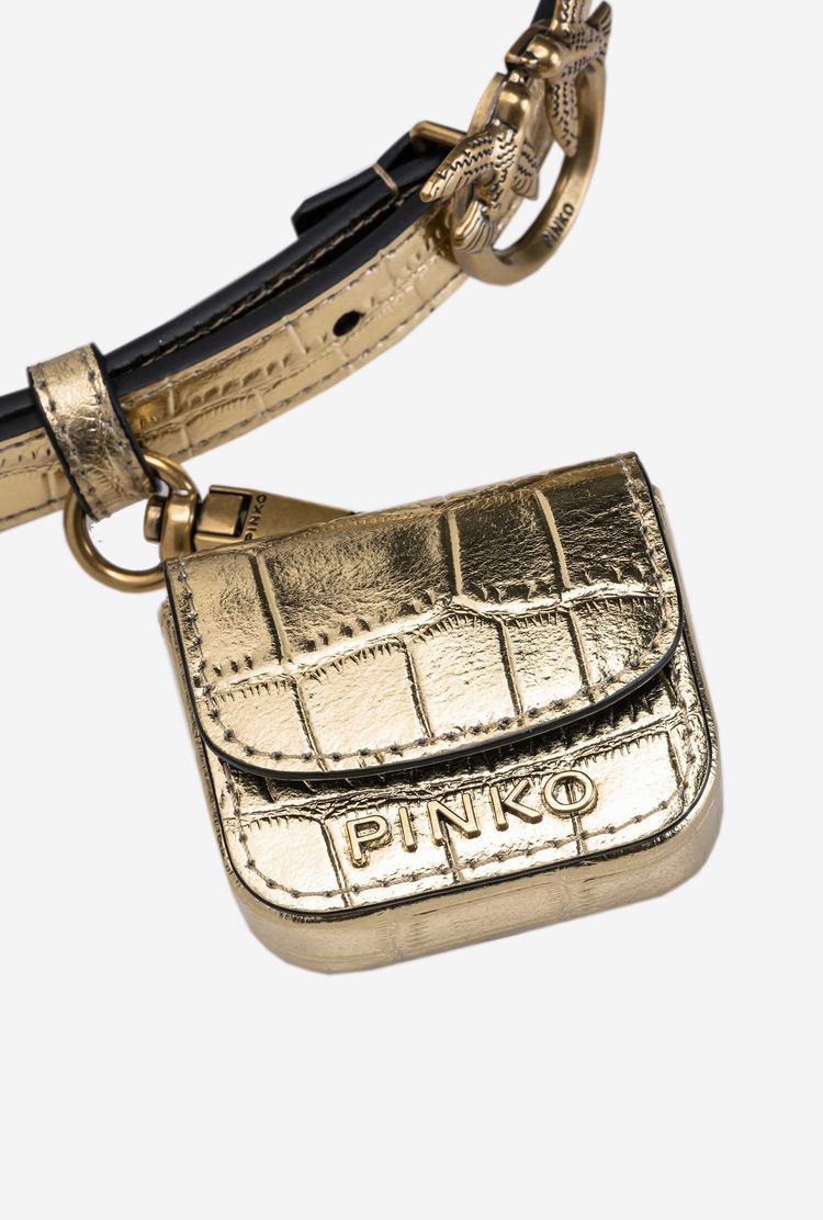 Women's Pinko Pocket Bag Belts Gold | Australia-94175039