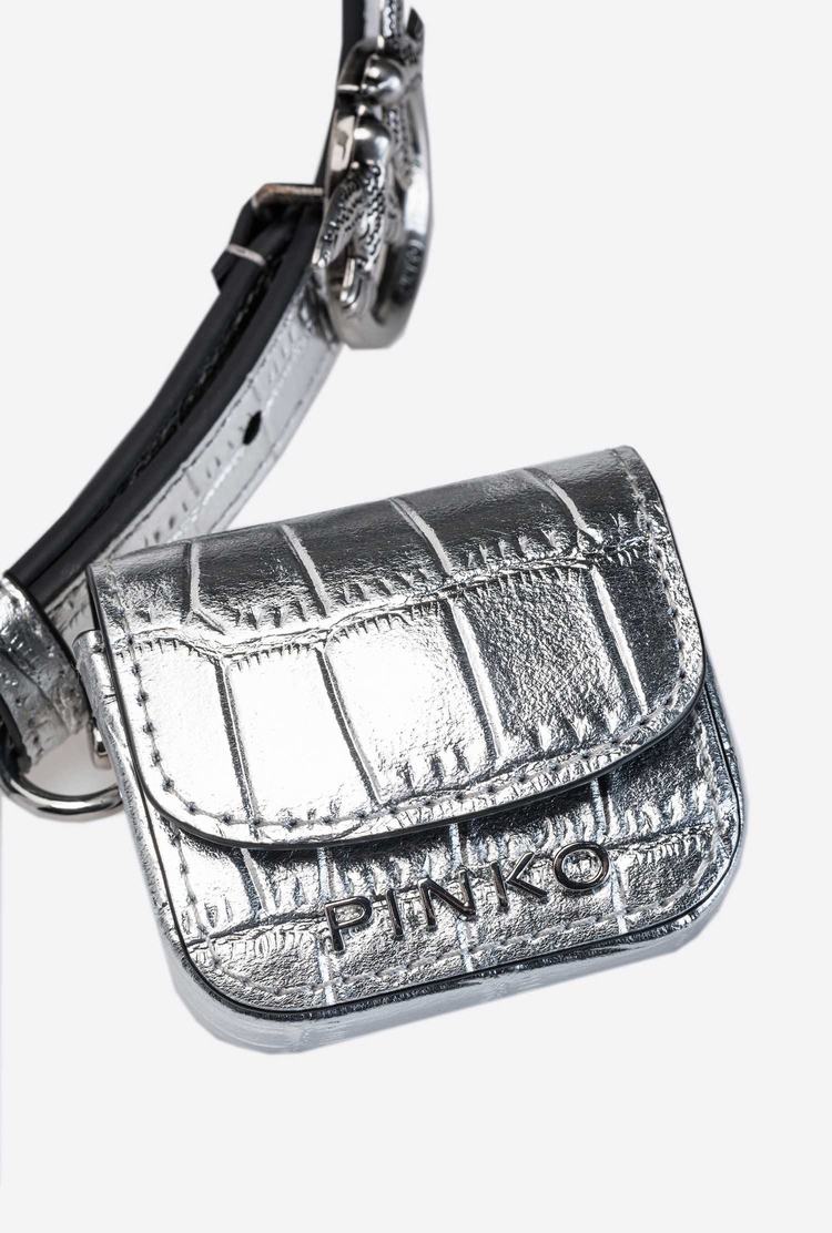 Women's Pinko Pocket Bag Belts Silver | Australia-40873919