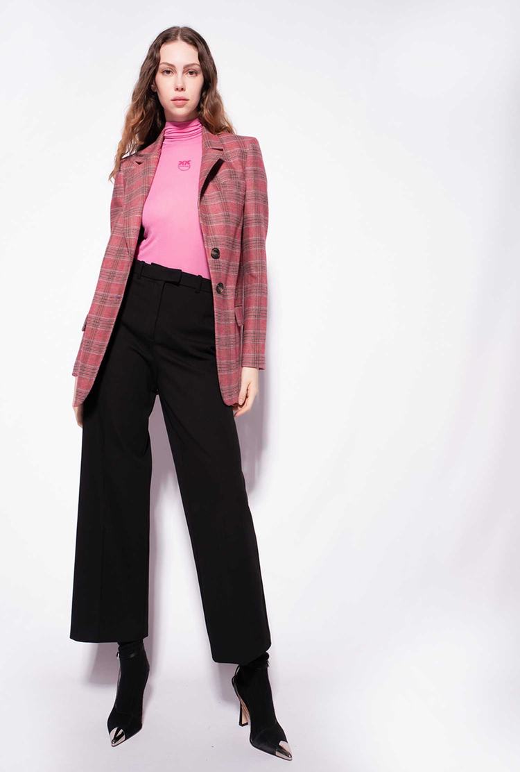 Women's Pinko Prince-of-wales Blazers Multicolor Red/Pink | Australia-69012489