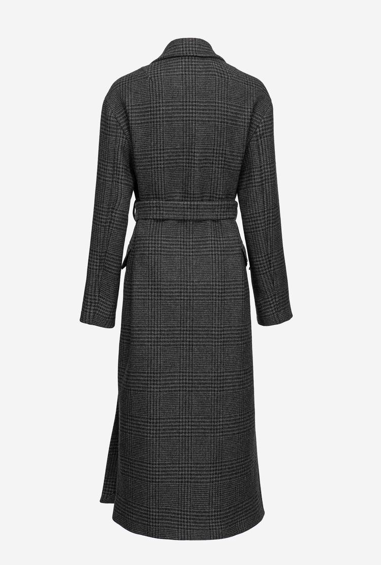 Women's Pinko Prince-of-wales Coats Black/Grey | Australia-82740539