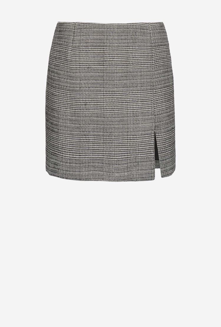 Women's Pinko Prince-of-wales Mini Skirts Black/Grey | Australia-94281739