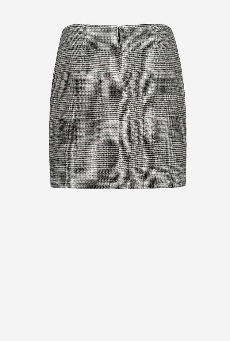 Women's Pinko Prince-of-wales Mini Skirts Black/Grey | Australia-94281739