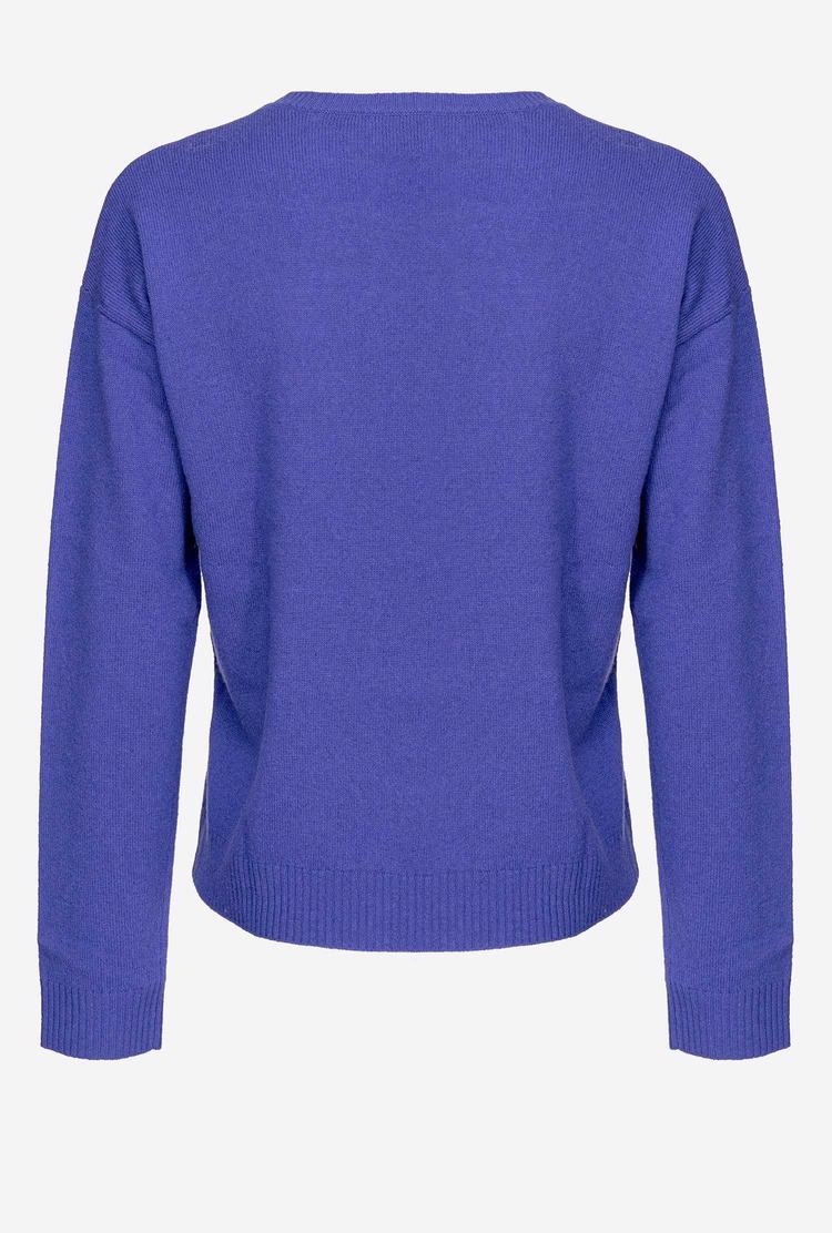 Women's Pinko Pure Cashmere Pullover Blue | Australia-16530979