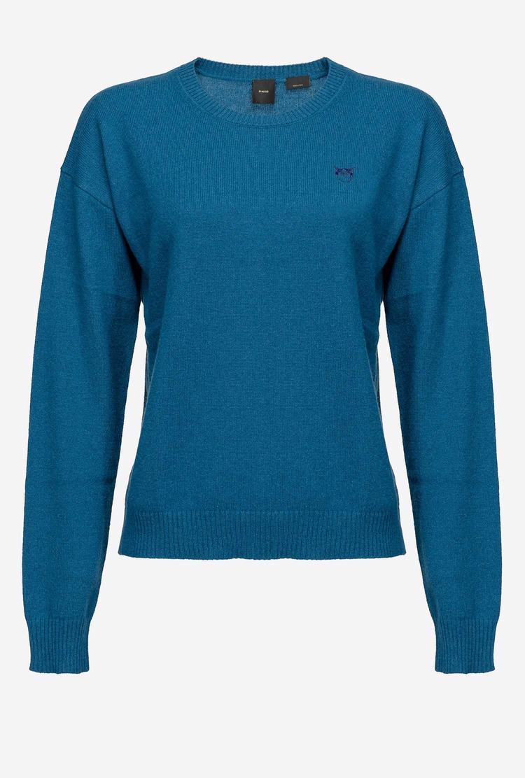 Women's Pinko Pure Cashmere Pullover Blue | Australia-85172409