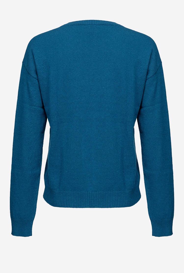 Women's Pinko Pure Cashmere Pullover Blue | Australia-85172409