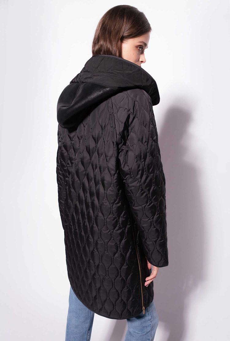 Women's Pinko Quilted Coats Black | Australia-21089649