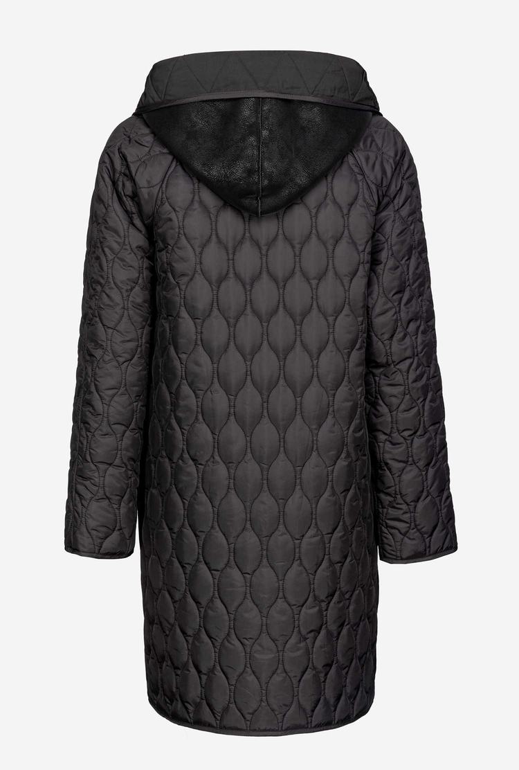 Women's Pinko Quilted Coats Black | Australia-21089649