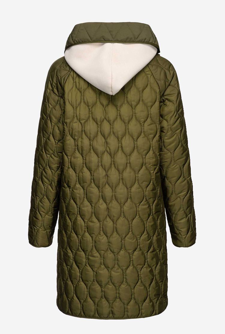 Women's Pinko Quilted Coats Grey Green | Australia-93207549