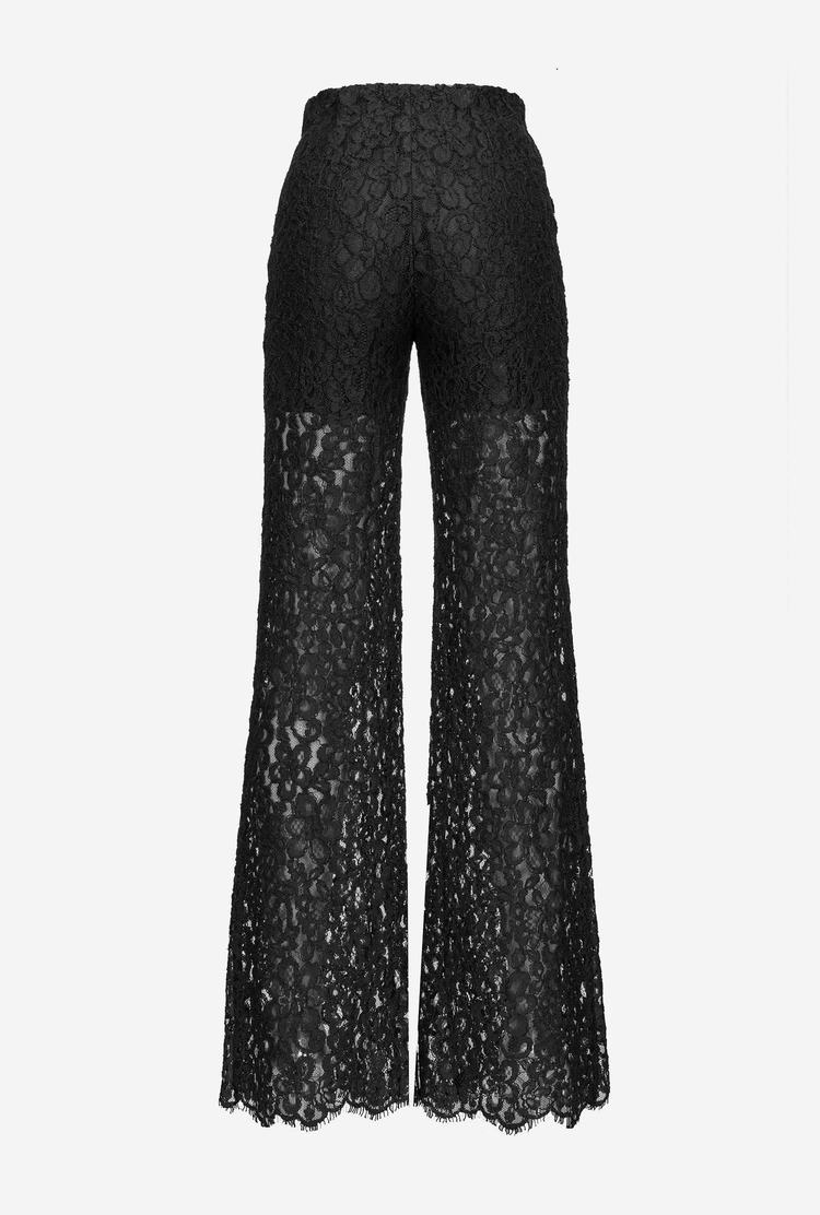 Women's Pinko Ramage Lace Pants Black | Australia-58941209