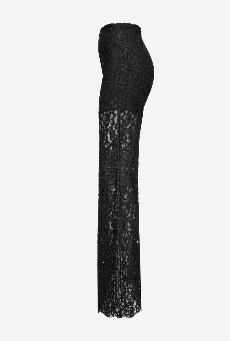 Women's Pinko Ramage Lace Pants Black | Australia-58941209