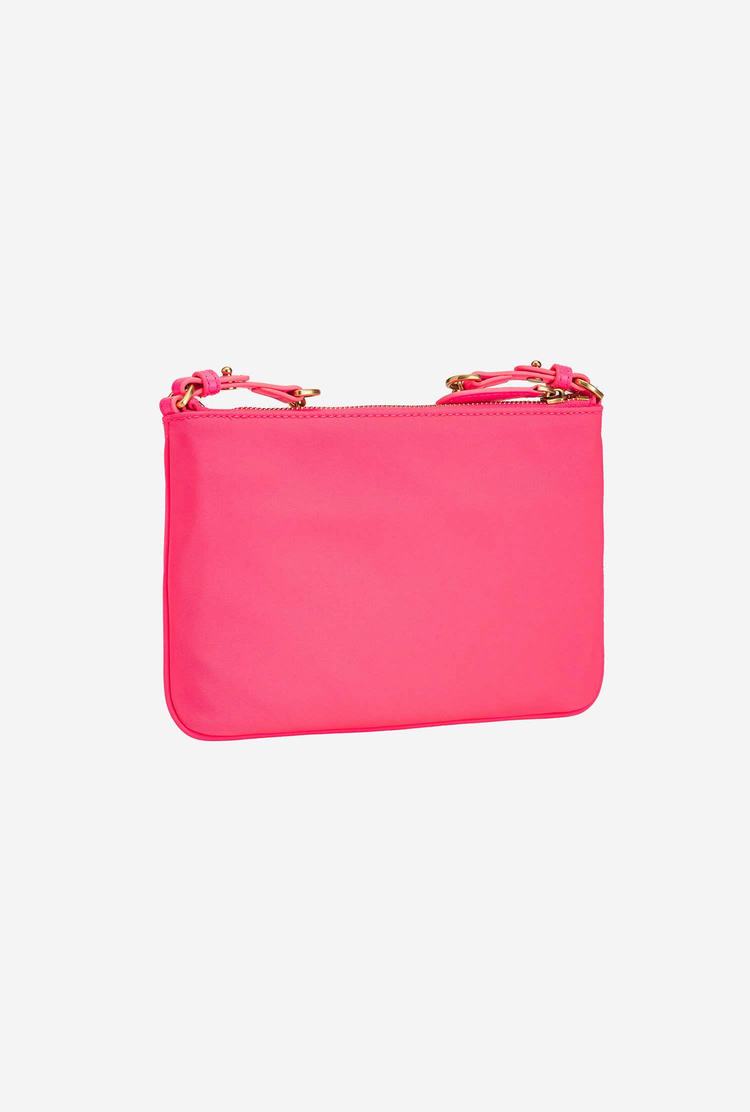 Women's Pinko Recycled Flat Love Bag Crossbody Bags Fuchsia | Australia-82039479