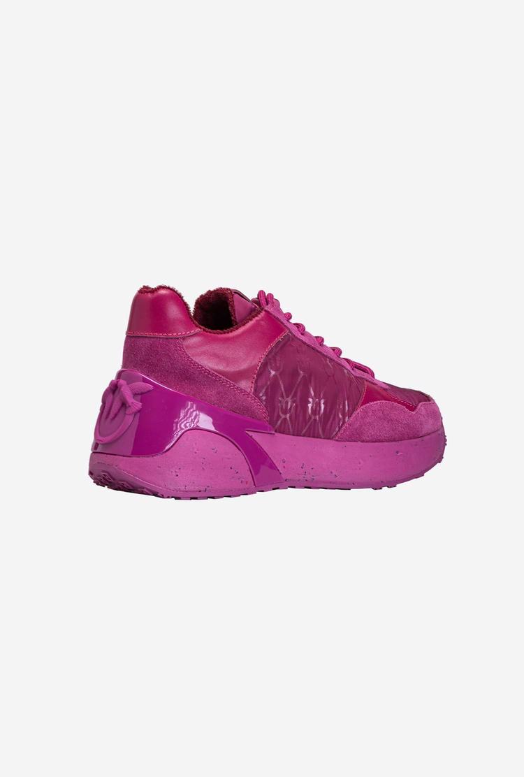 Women's Pinko Recycled Sneakers Fuchsia Fuchsia | Australia-48032569