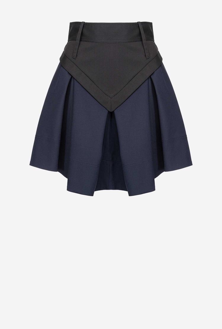 Women's Pinko Reimagine Mini Skirts Blue/Black | Australia-05793169