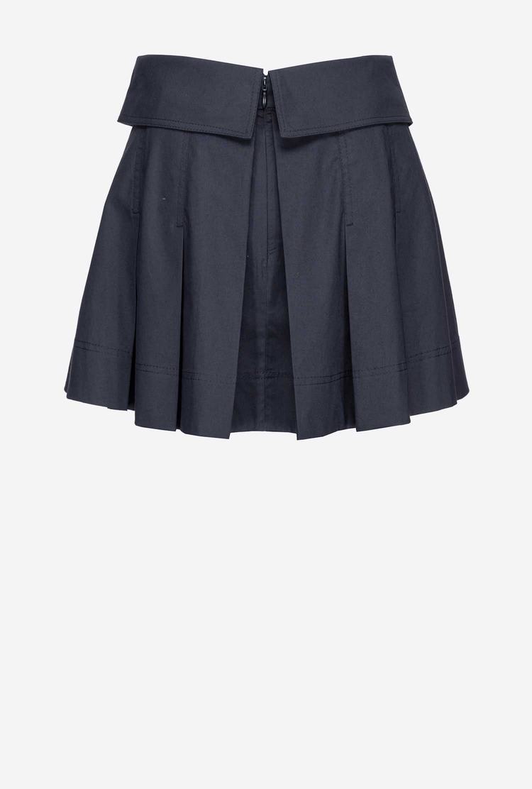 Women's Pinko Reimagine Pleated Mini Skirts Navy Blue | Australia-14825799