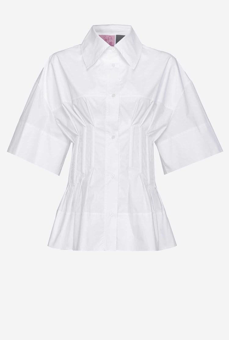 Women's Pinko Reimagine Poplin Shirts White | Australia-52860439