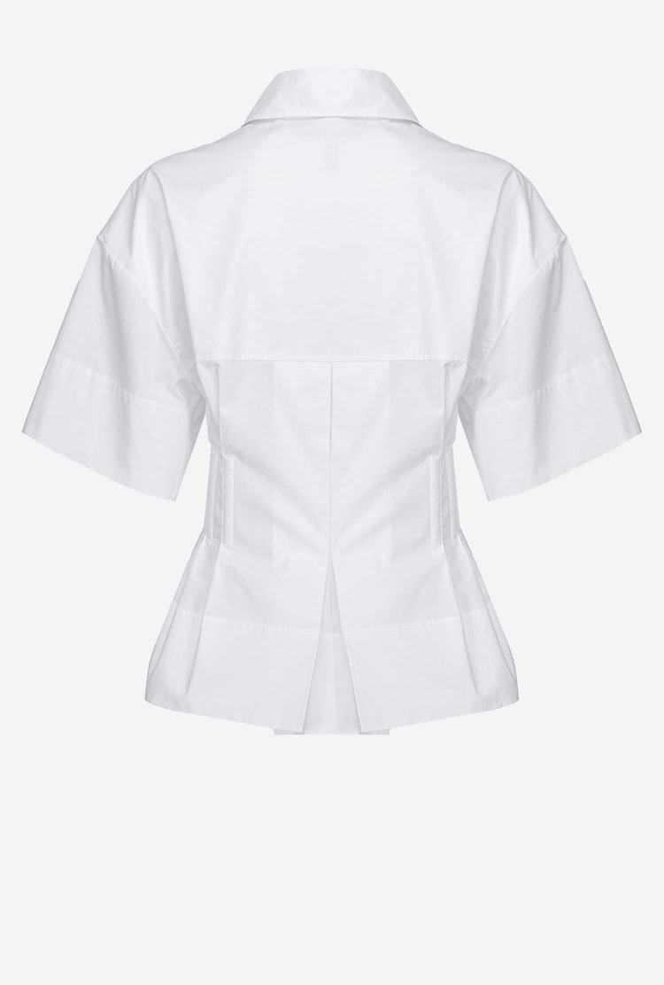 Women's Pinko Reimagine Poplin Shirts White | Australia-52860439