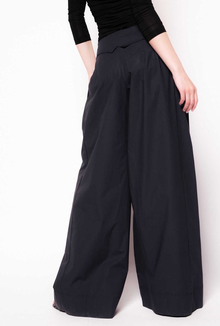 Women's Pinko Reimagine Wide-leg Pants Navy Blue | Australia-95306179