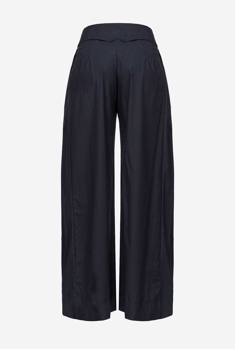 Women's Pinko Reimagine Wide-leg Pants Navy Blue | Australia-95306179