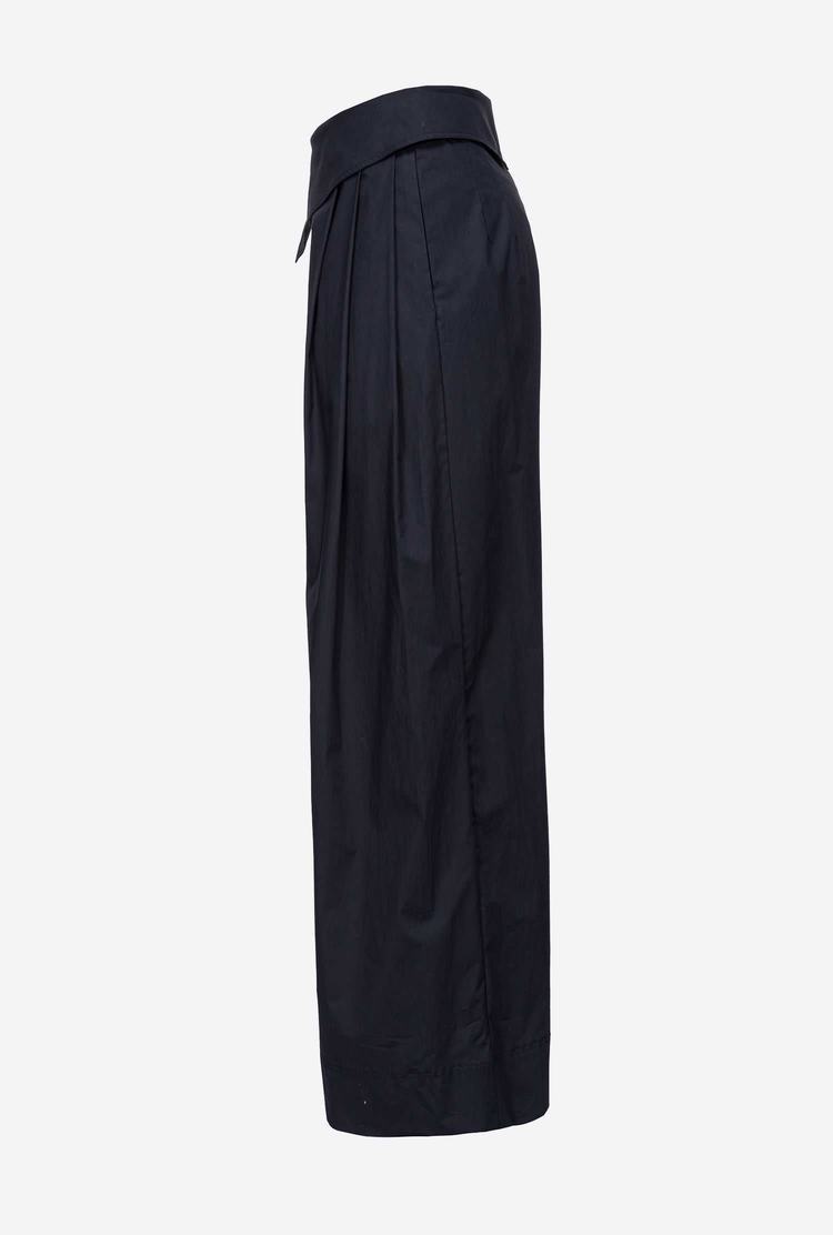 Women's Pinko Reimagine Wide-leg Pants Navy Blue | Australia-95306179