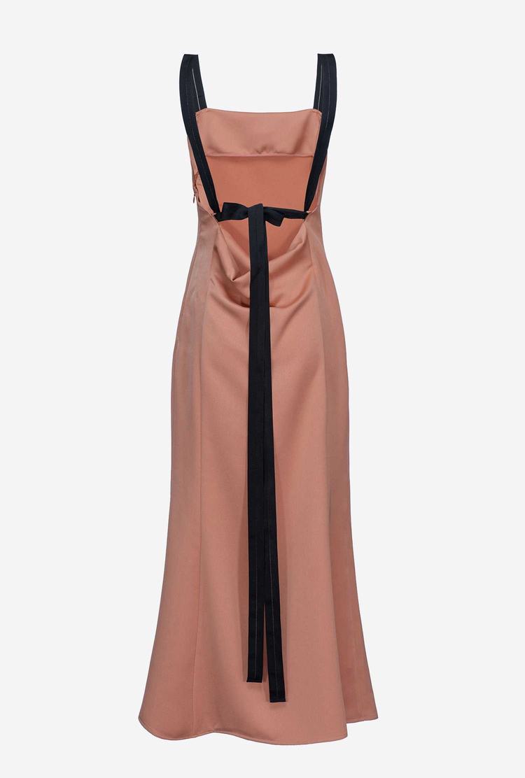 Women's Pinko Satin Slip Dress Light | Australia-12798349