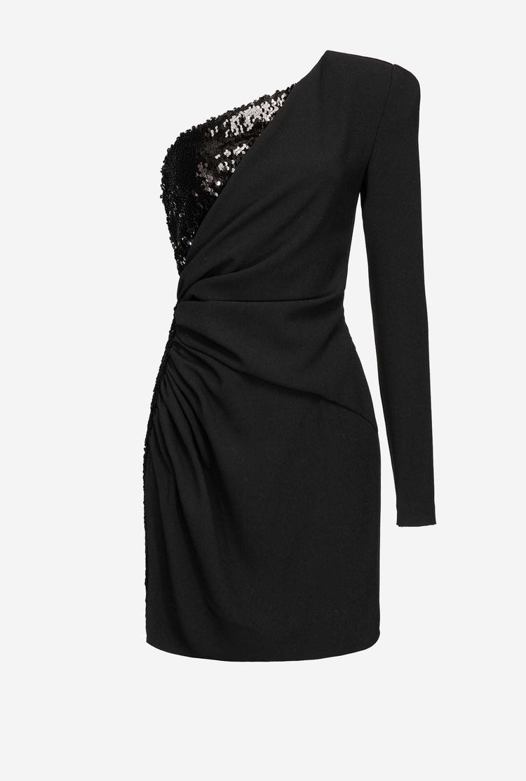 Women's Pinko Sequins Dress Black | Australia-62137959